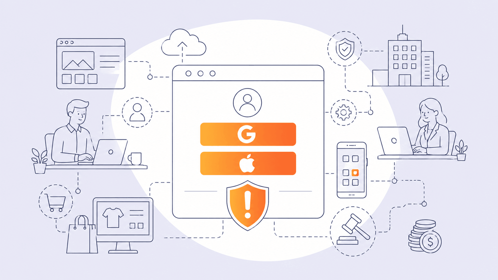 Штрафы за авторизацию через Google и Apple ID: кому грозят и что делать